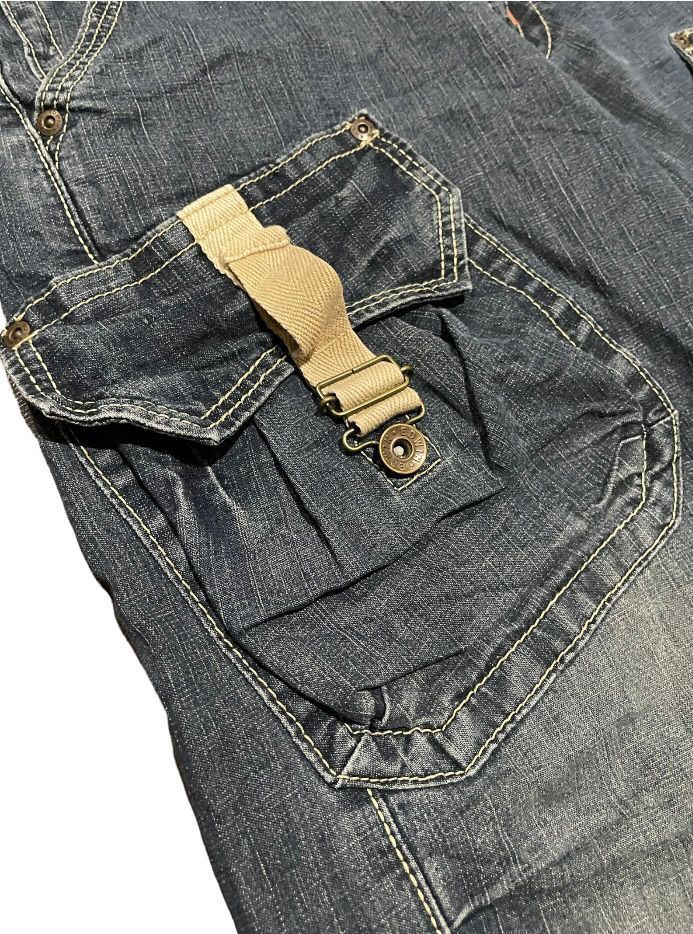 Edwin Edwin Exclusive Vintage 503 Bell Bottom Cargo Pocket Jeans Size US 32 / EU 48 - 11 Thumbnail
