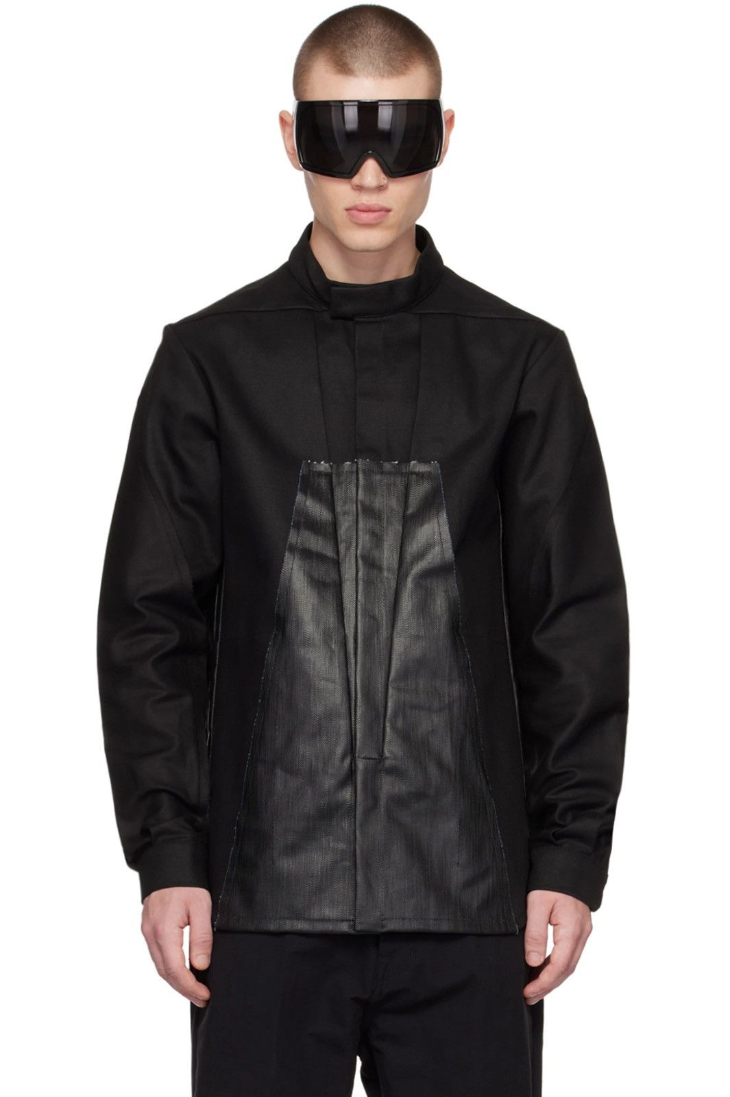 Rick Owens Black Splintered Denim Jacket | Grailed