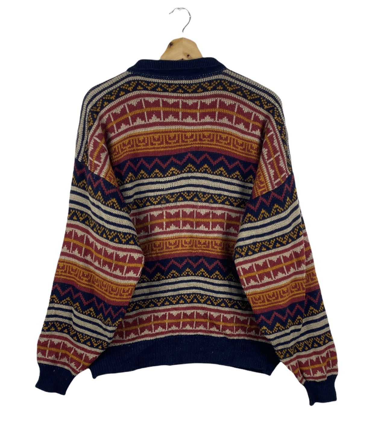 Japanese Brand STEAL 🔥 Vintage Navajo x Native Knit Sweater By Presen Size US L / EU 52-54 / 3 - 5 Thumbnail