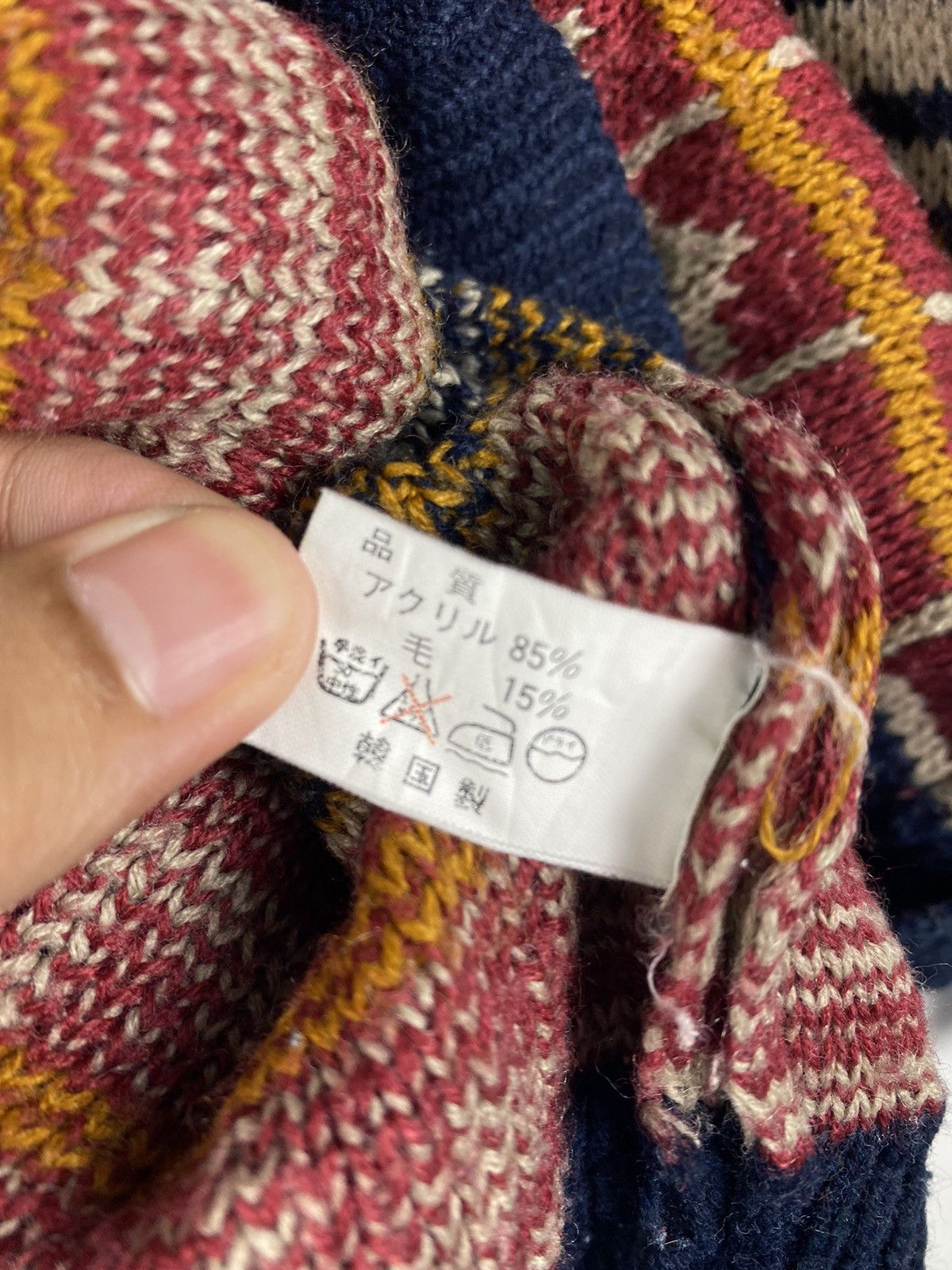 Japanese Brand STEAL 🔥 Vintage Navajo x Native Knit Sweater By Presen Size US L / EU 52-54 / 3 - 4 Thumbnail