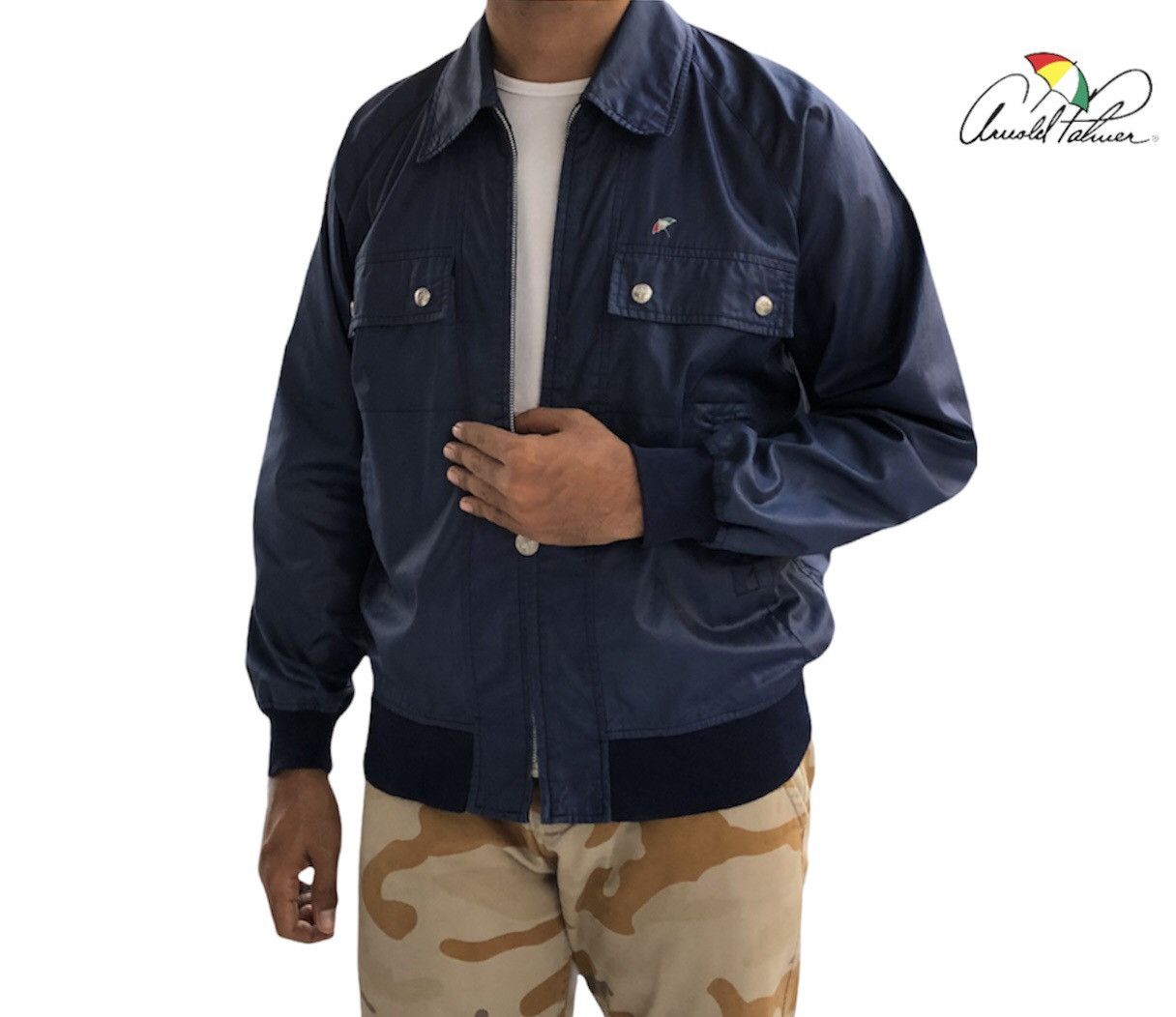 Japanese Brand Vintage Arnold Palmer Light Jacket Size US M / EU 48-50 / 2 - 1 Thumbnail