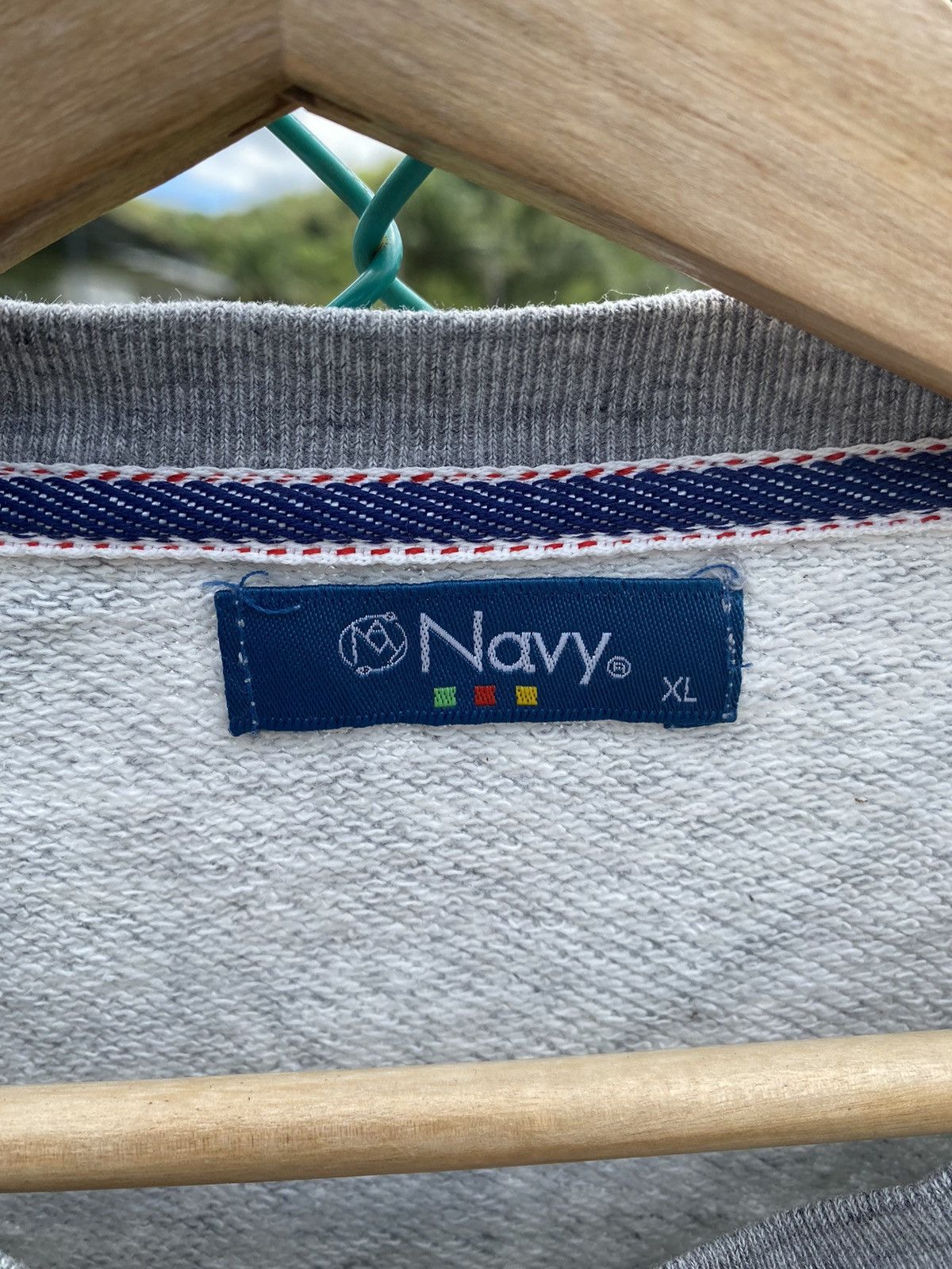 Japanese Brand AW US NAVY Big Logo Spellout Crewneck Size US L / EU 52-54 / 3 - 8 Thumbnail