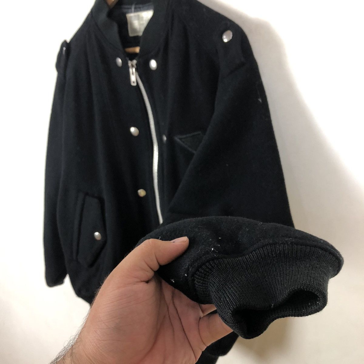 Hysteric Glamour WOOL IMAGE WORK BOMBER JACKET INSPIRED BY ISSEY MIYAKE Size US M / EU 48-50 / 2 - 6 Thumbnail