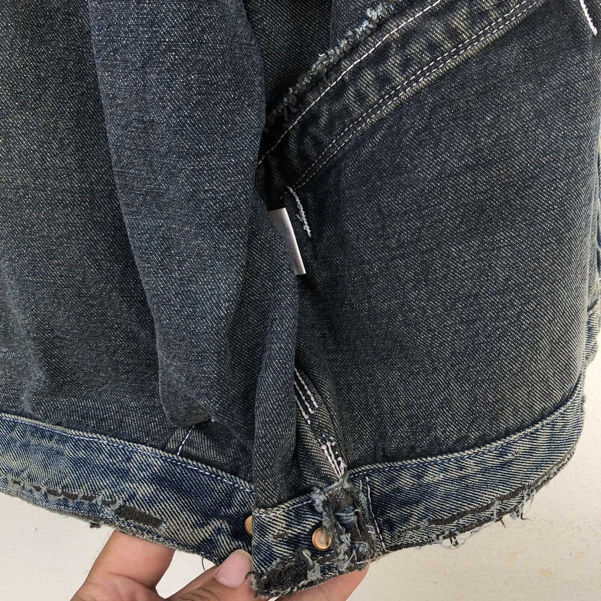 Japanese Brand 🔥80’s VTG DETROIT BIKER DENIM JACKET EDWIN DISTRESSED Size US M / EU 48-50 / 2 - 12 Thumbnail