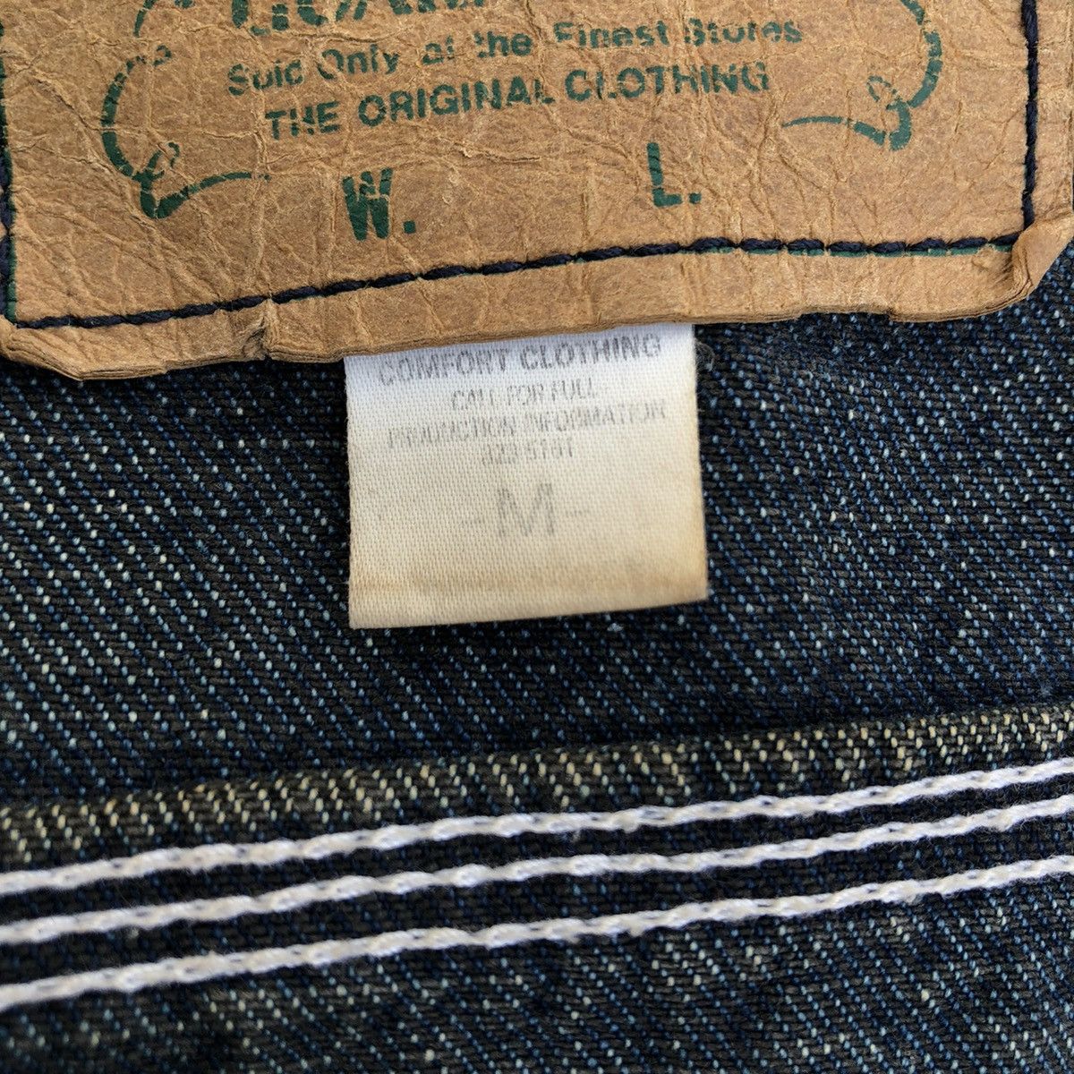 Japanese Brand 🔥80’s VTG DETROIT BIKER DENIM JACKET EDWIN DISTRESSED Size US M / EU 48-50 / 2 - 14 Thumbnail