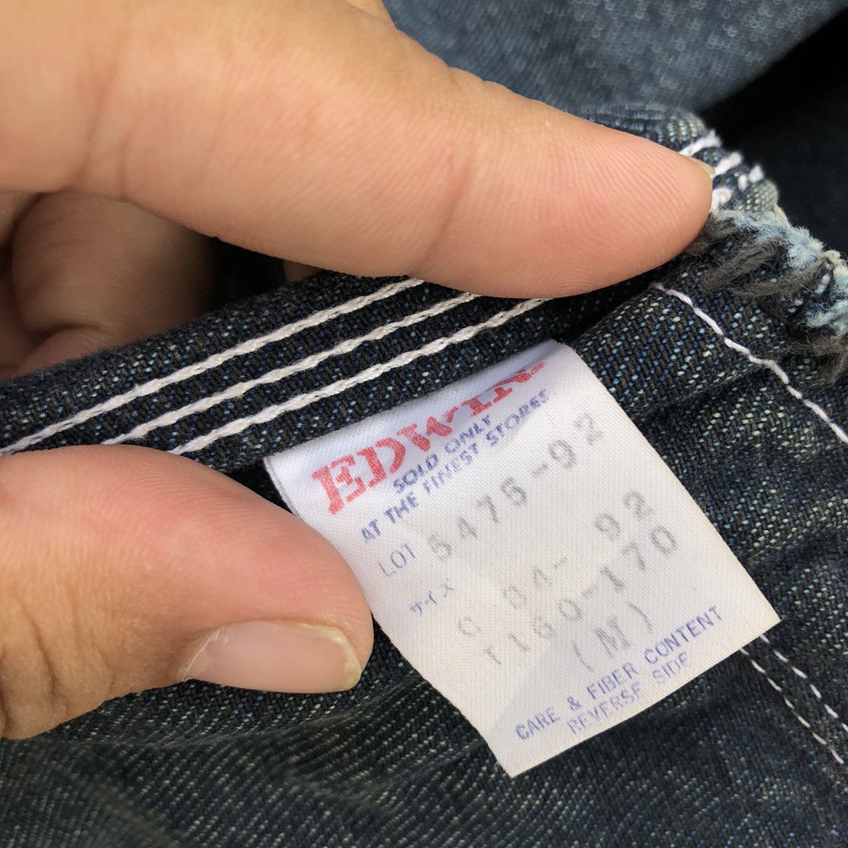 Japanese Brand 🔥80’s VTG DETROIT BIKER DENIM JACKET EDWIN DISTRESSED Size US M / EU 48-50 / 2 - 15 Thumbnail