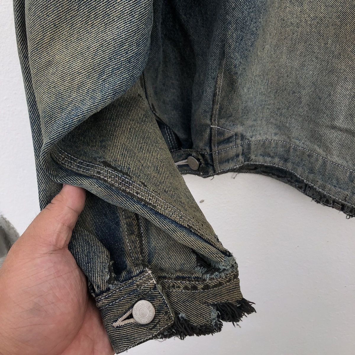 Japanese Brand 🔥80’s VTG DETROIT BIKER DENIM JACKET EDWIN DISTRESSED Size US M / EU 48-50 / 2 - 10 Thumbnail