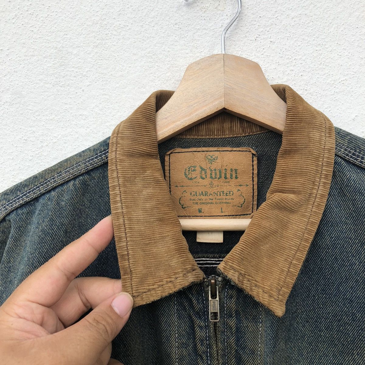 Japanese Brand 🔥80’s VTG DETROIT BIKER DENIM JACKET EDWIN DISTRESSED Size US M / EU 48-50 / 2 - 6 Thumbnail