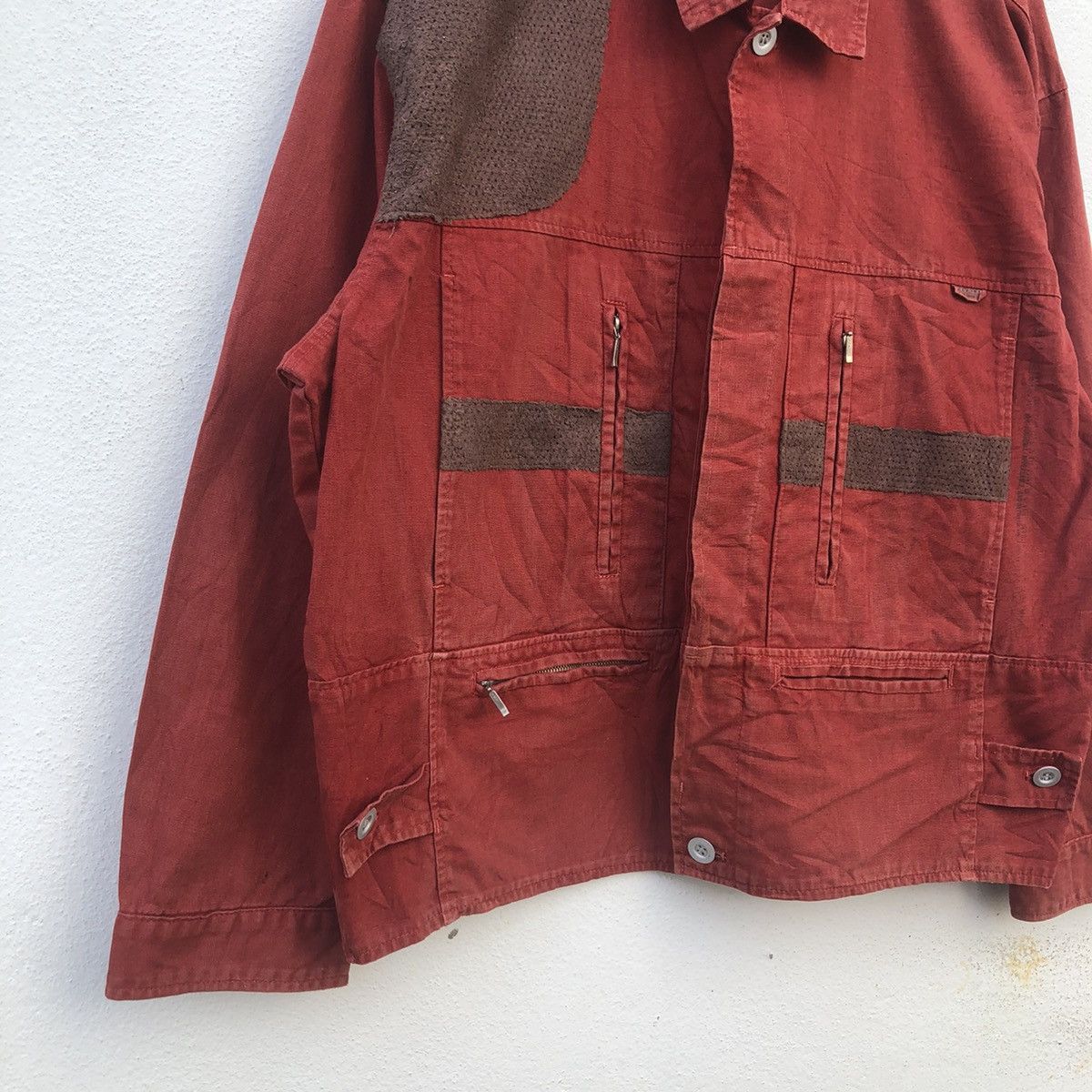 Japanese Brand VINTAGE CARGO JACKET MULTI POCKETS ICE FIRE Size US M / EU 48-50 / 2 - 4 Thumbnail