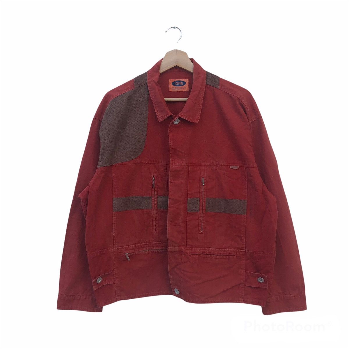 Japanese Brand VINTAGE CARGO JACKET MULTI POCKETS ICE FIRE Size US M / EU 48-50 / 2 - 1 Thumbnail