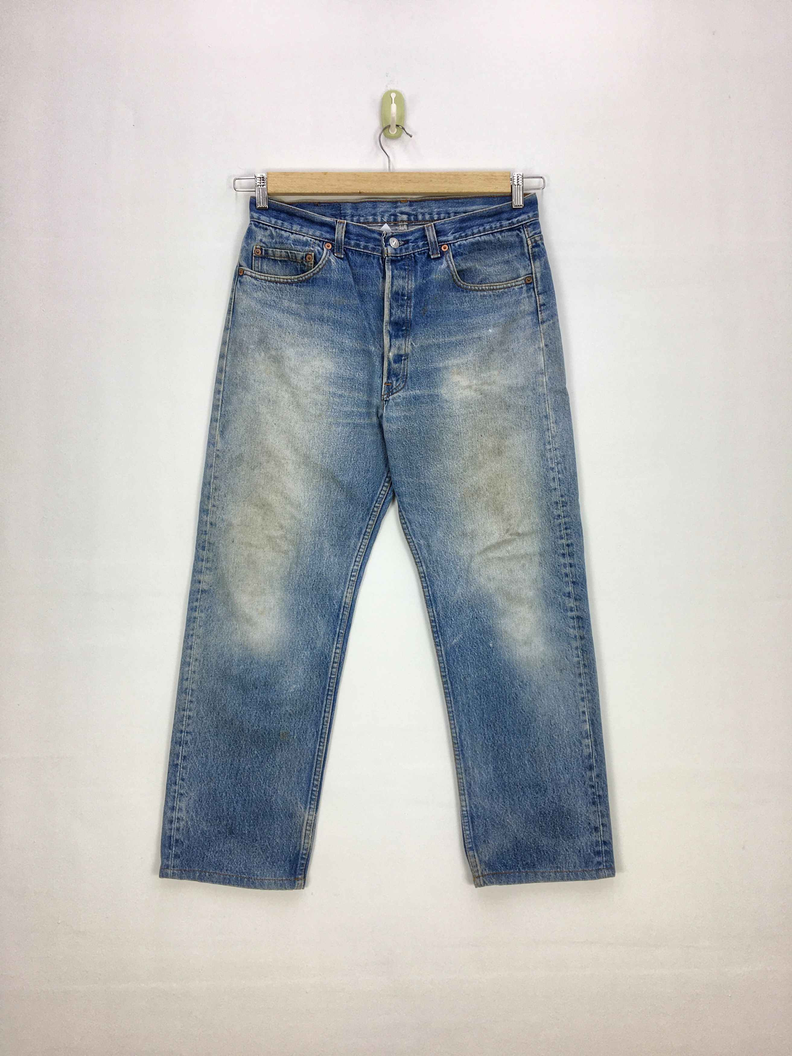 Levi's Vintage Levis 501 Light Wash Jeans Levi's Sun Faded Denim Size US 32 / EU 48 - 1 Thumbnail
