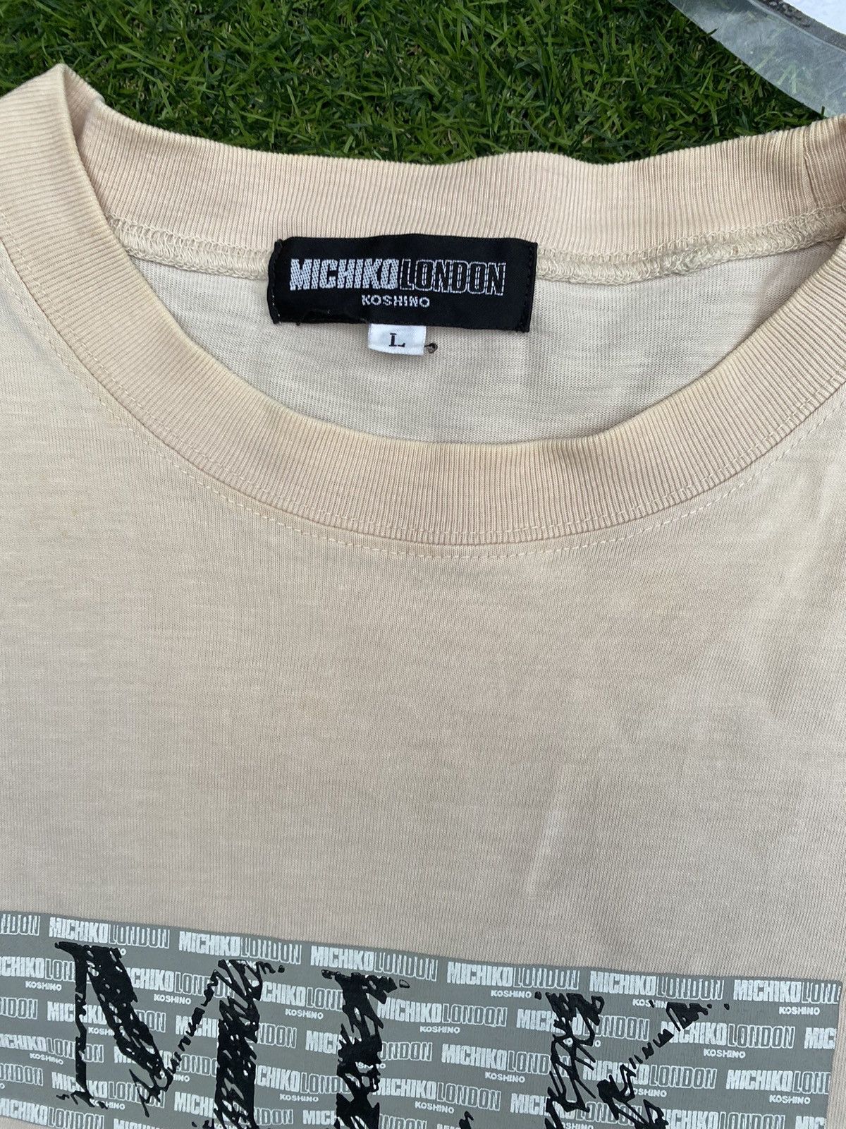 Japanese Brand GONE🔥Vintage Michiko London Koshino Spell Out Tees T Shirts Size US L / EU 52-54 / 3 - 4 Thumbnail