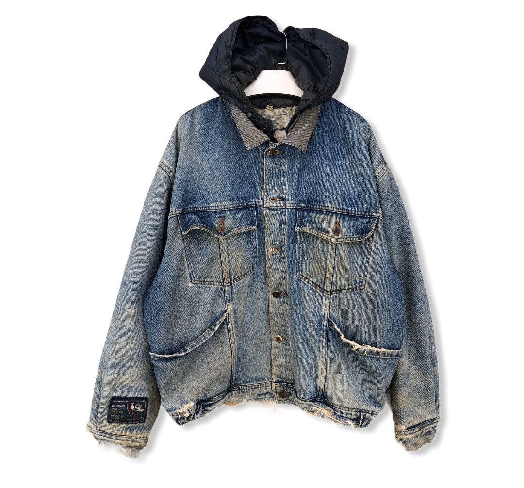 Vintage Vintage Ball Hoodies Denim Jacket Size US XL / EU 56 / 4 - 1 Thumbnail