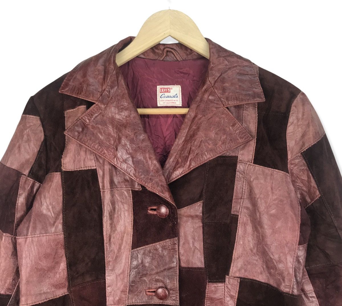 Levi's Vintage Clothing Vintage Levis Bovine Leather Patchwork Jacket Size US M / EU 48-50 / 2 - 3 Thumbnail
