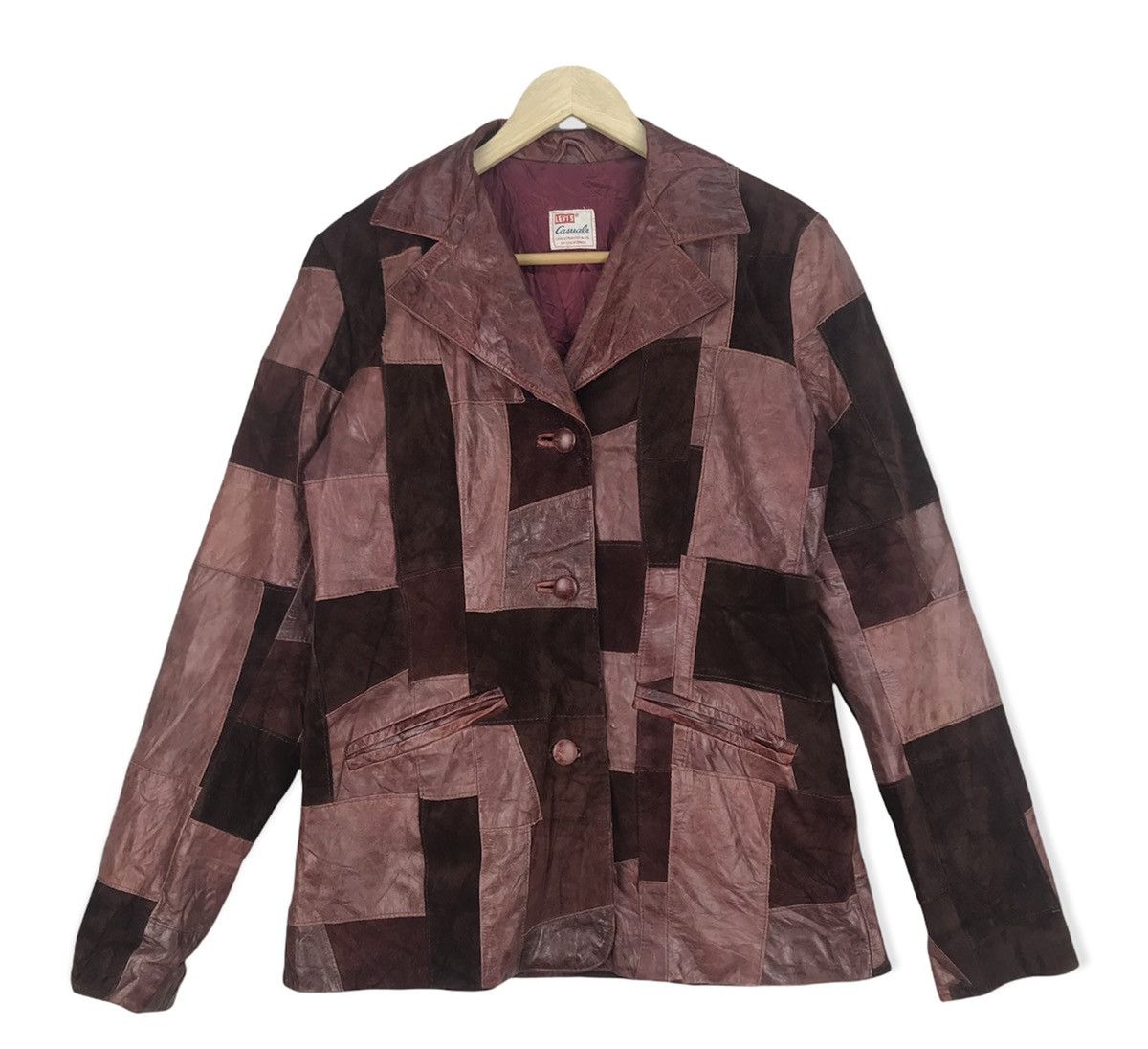 Levi's Vintage Clothing Vintage Levis Bovine Leather Patchwork Jacket Size US M / EU 48-50 / 2 - 1 Thumbnail