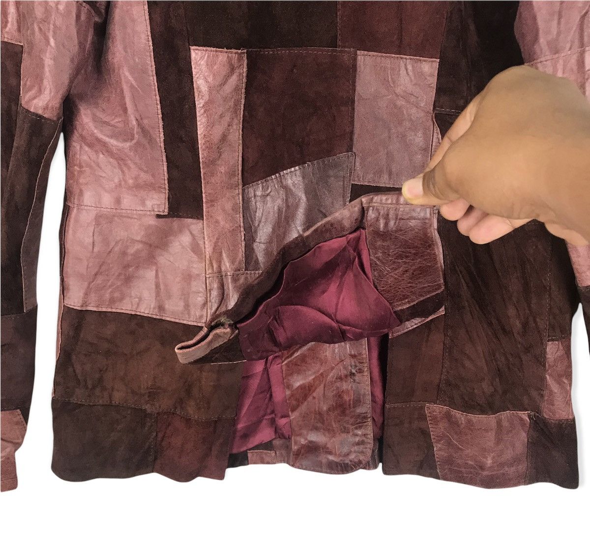 Levi's Vintage Clothing Vintage Levis Bovine Leather Patchwork Jacket Size US M / EU 48-50 / 2 - 8 Thumbnail
