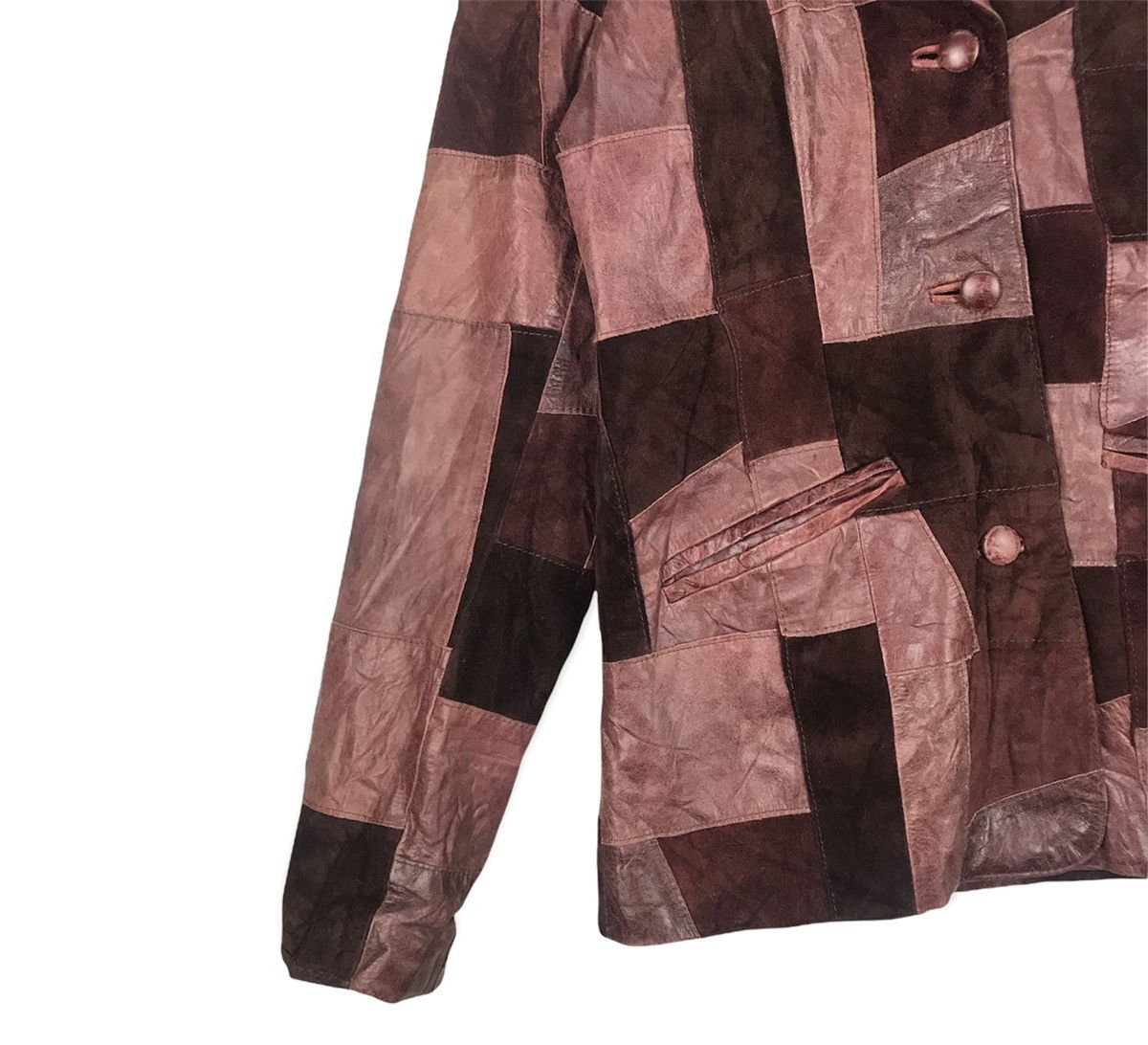 Levi's Vintage Clothing Vintage Levis Bovine Leather Patchwork Jacket Size US M / EU 48-50 / 2 - 5 Thumbnail