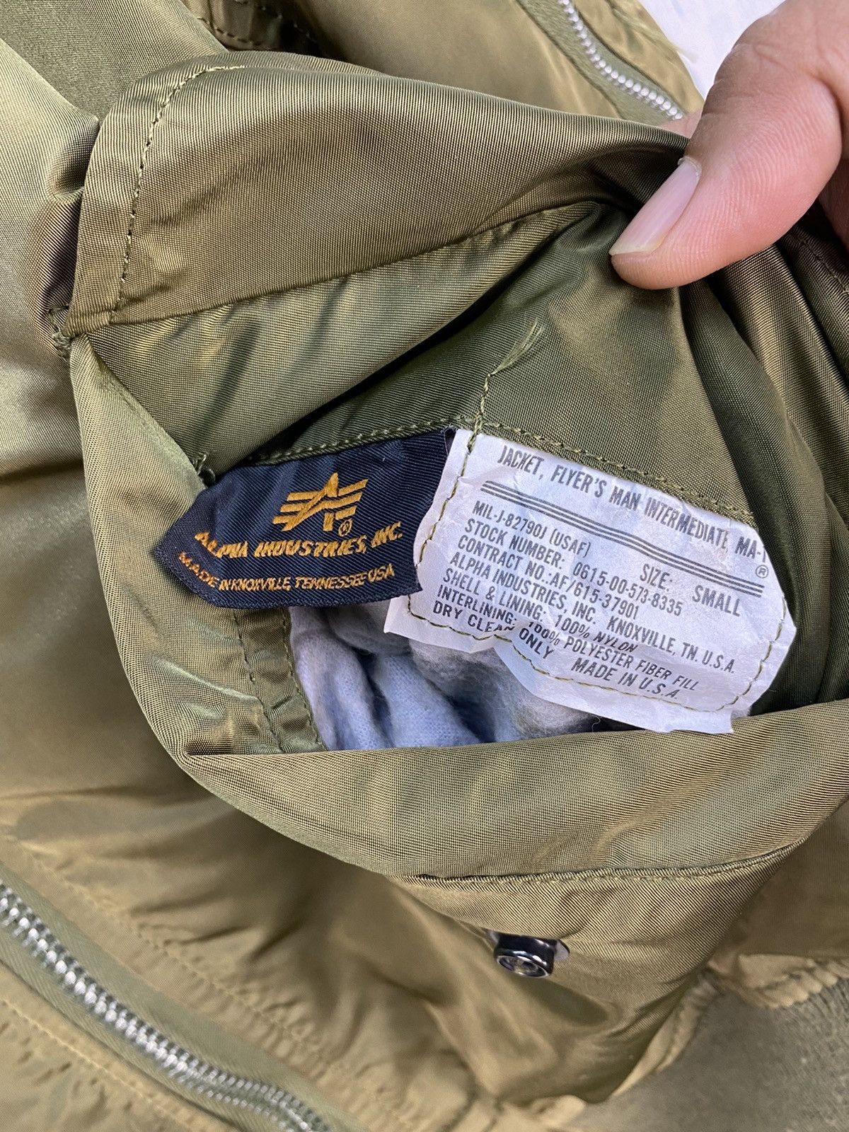 Alpha Industries Vintage Alpha Indsutries Bomber Jacket Ma-1 Size US S / EU 44-46 / 1 - 7 Thumbnail