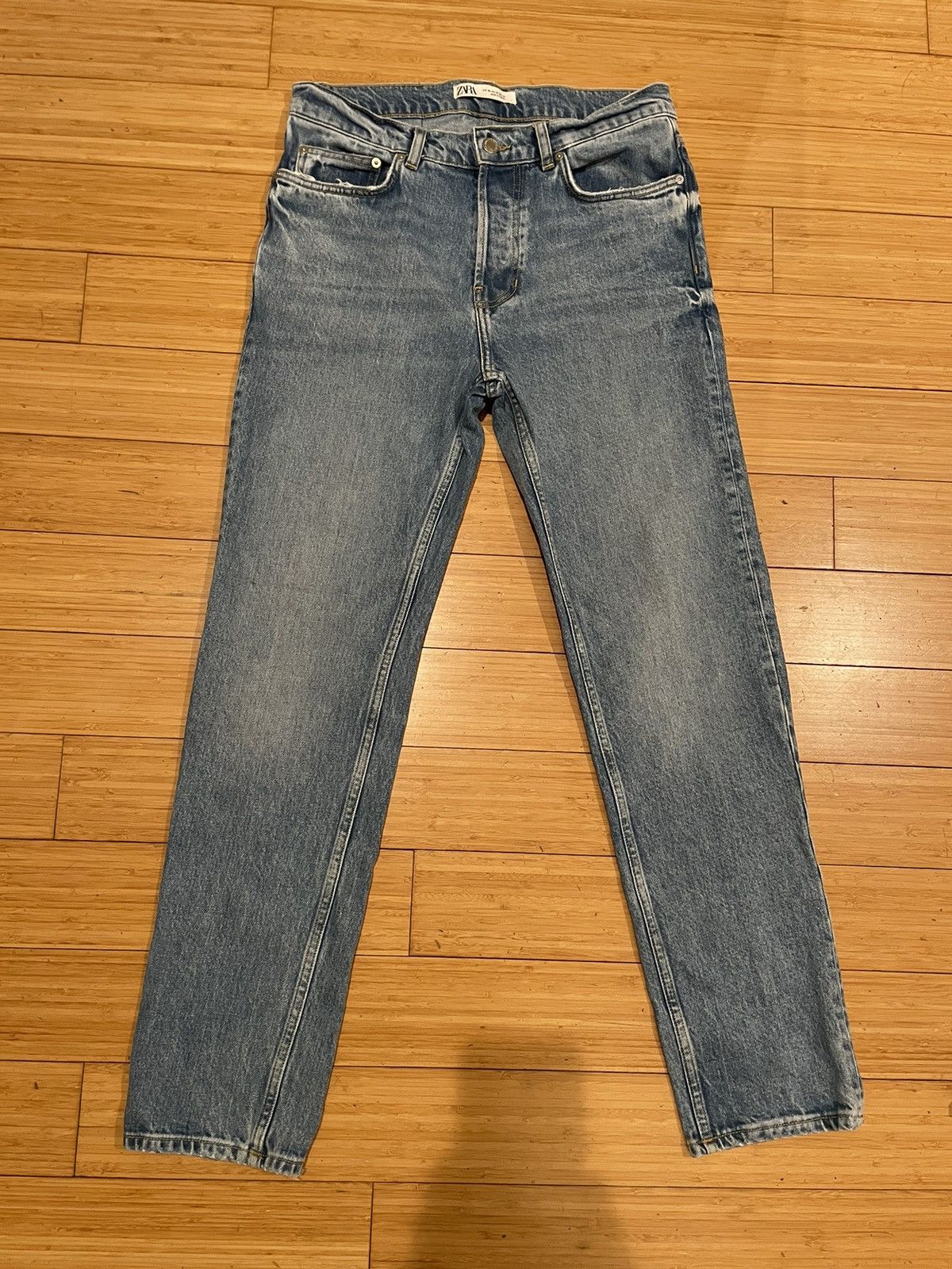 Zara Zara Men’s Washed Blue Jeans Size 31 Size US 31 - 13 Thumbnail