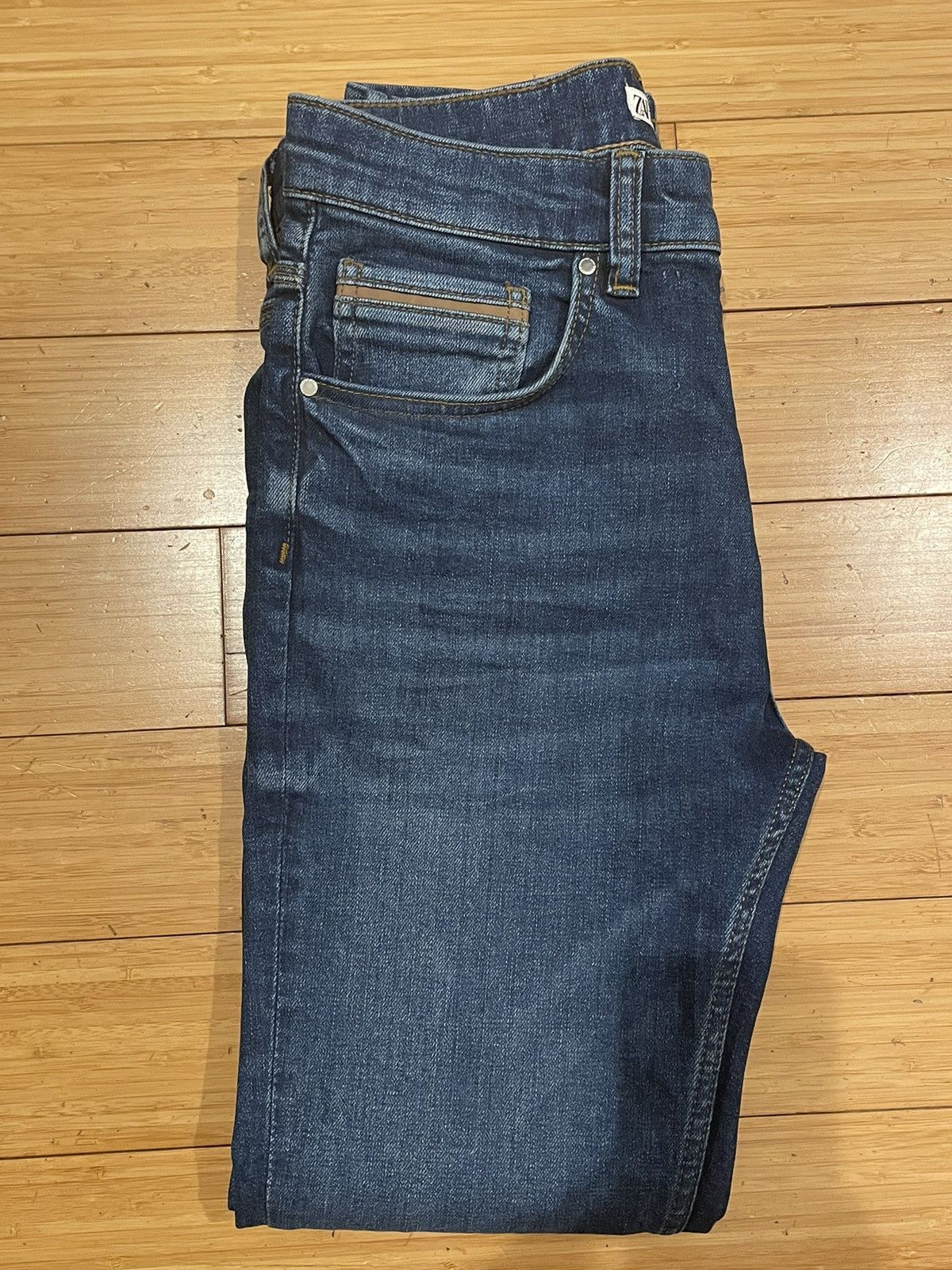 Zara Zara Men’s Slim Blue Jeans Size 31 Size US 31 - 4 Thumbnail