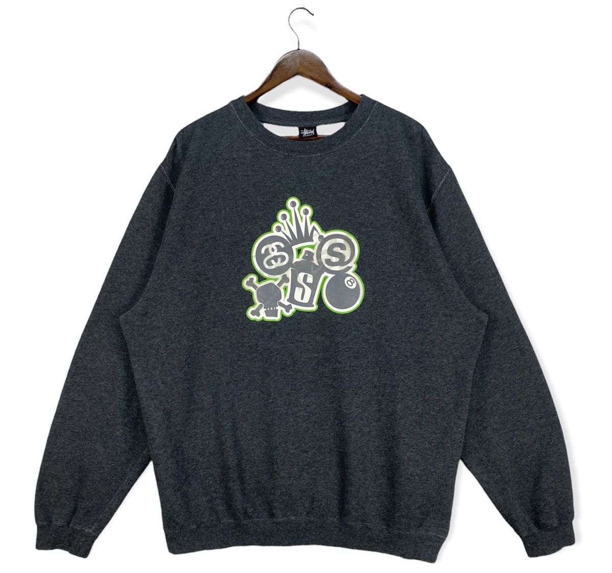 Stussy Stussy Glow In The Dark Logo Sweatshirt Size US XL / EU 56 / 4 - 1 Thumbnail