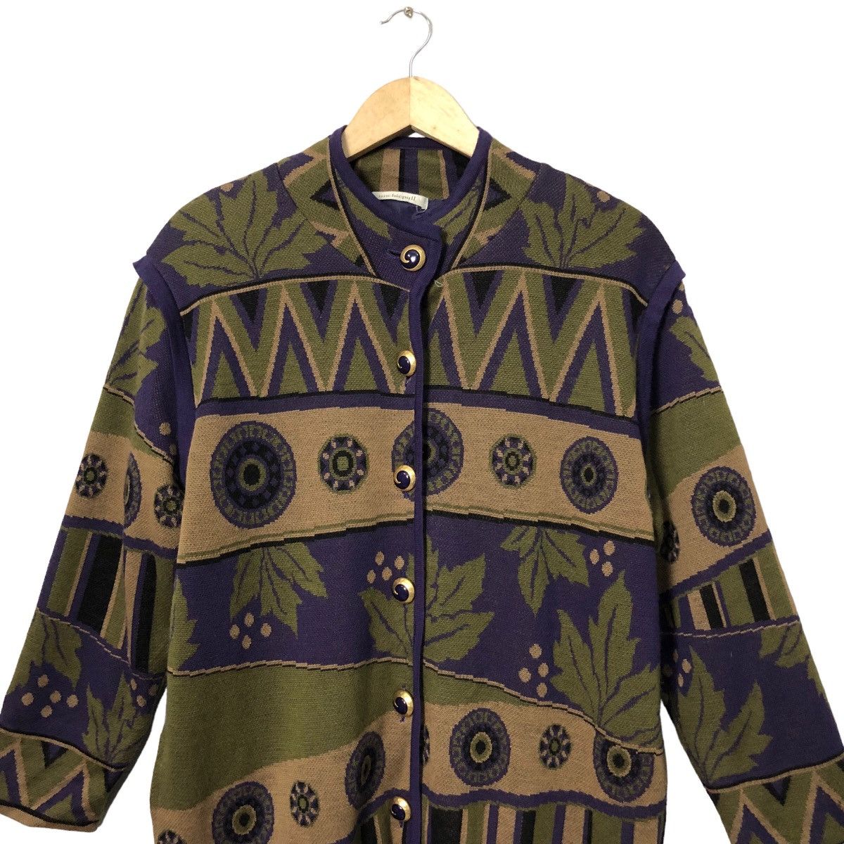 Japanese Brand Vintage Unchicpull Button Ups Full Print Coat Jacket Size US L / EU 52-54 / 3 - 4 Thumbnail