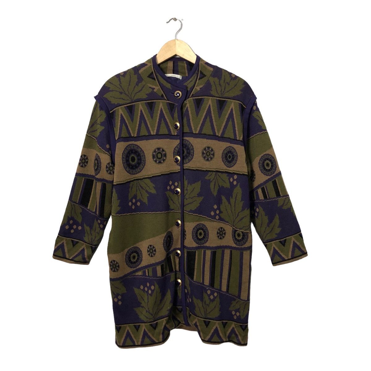 Japanese Brand Vintage Unchicpull Button Ups Full Print Coat Jacket Size US L / EU 52-54 / 3 - 1 Thumbnail