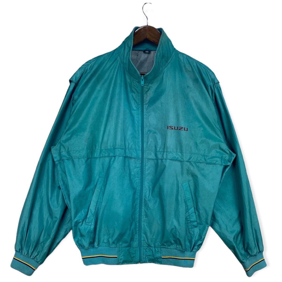 image of Racing x Sports Specialties Vintage Isuzu Bomber Jacket in Green, Men's (Size Large)