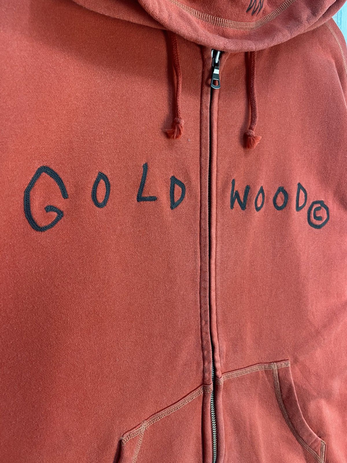 Jean-Michel Basquiat Jean Michel Basquiat Gold Wood Hoodie Size US XL / EU 56 / 4 - 5 Thumbnail