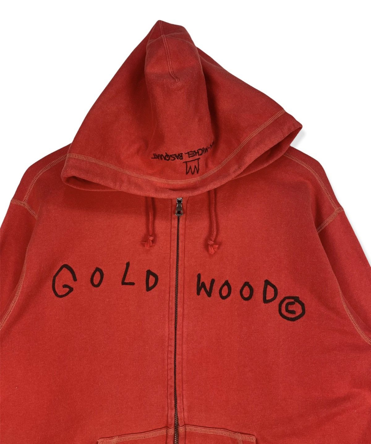 Jean-Michel Basquiat Jean Michel Basquiat Gold Wood Hoodie Size US XL / EU 56 / 4 - 2 Thumbnail