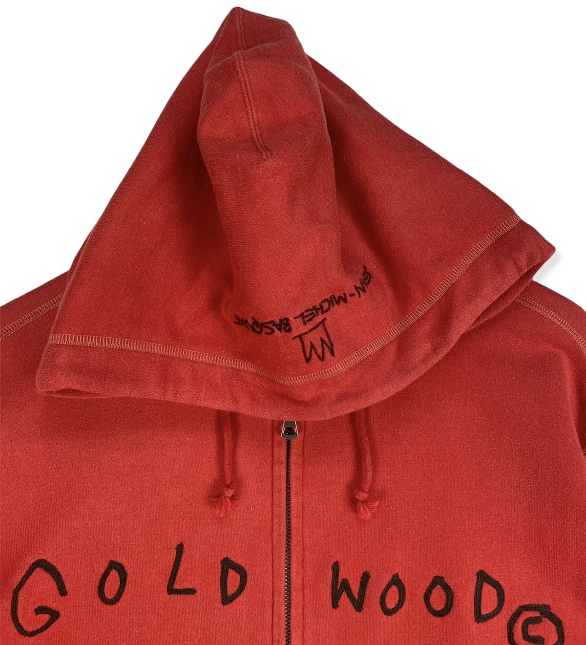 Jean-Michel Basquiat Jean Michel Basquiat Gold Wood Hoodie Size US XL / EU 56 / 4 - 3 Thumbnail