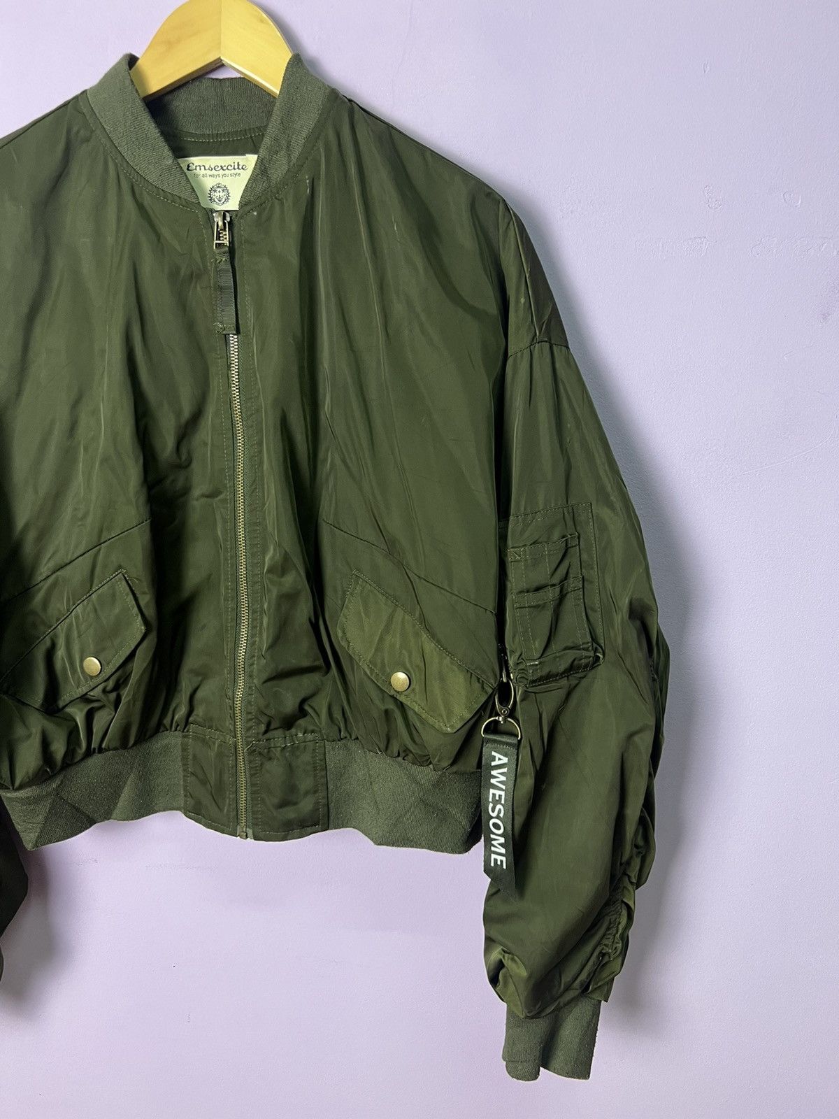 Japanese Brand 🔥Emsexcite Bomber Style Jacket Size XL / US 12-14 / IT 48-50 - 15 Thumbnail