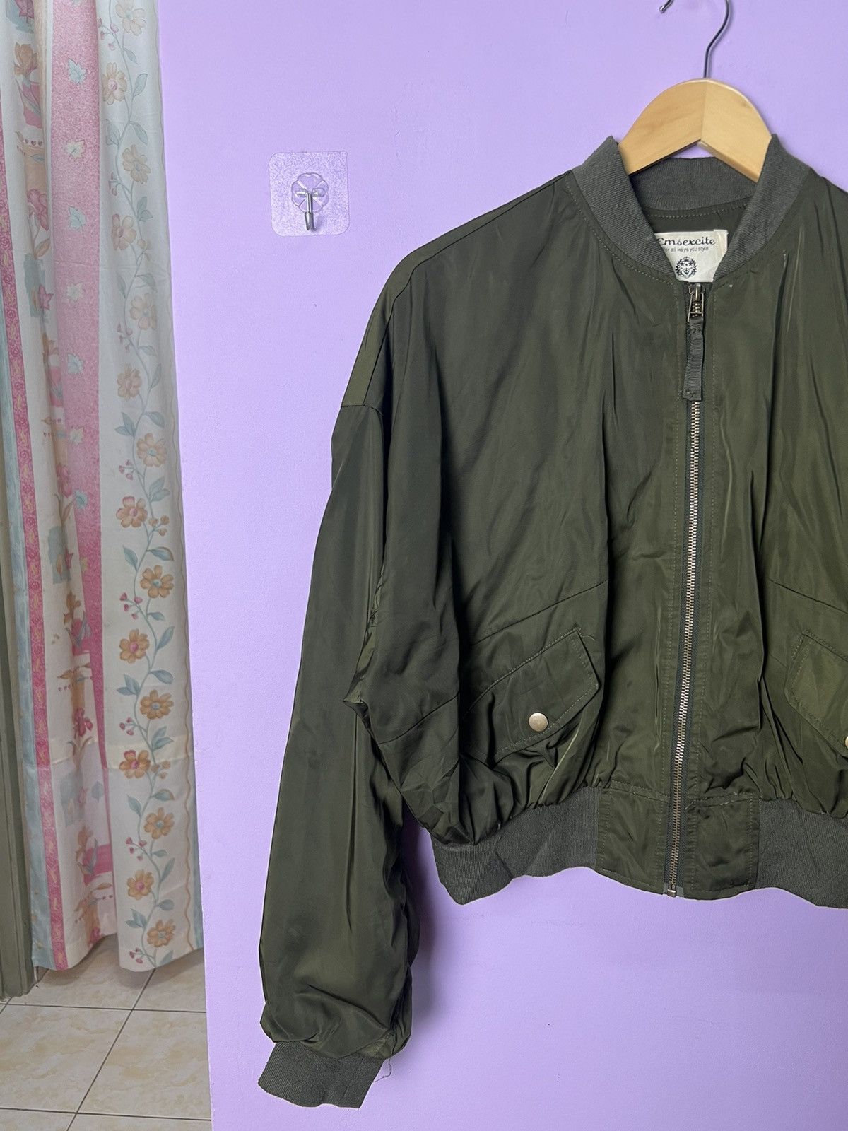 Japanese Brand 🔥Emsexcite Bomber Style Jacket Size XL / US 12-14 / IT 48-50 - 14 Thumbnail