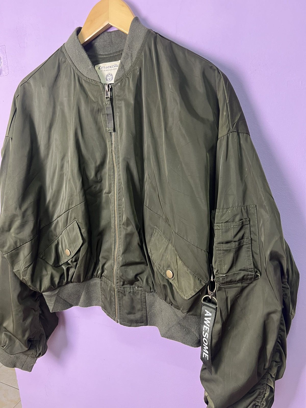 Japanese Brand 🔥Emsexcite Bomber Style Jacket Size XL / US 12-14 / IT 48-50 - 1 Thumbnail