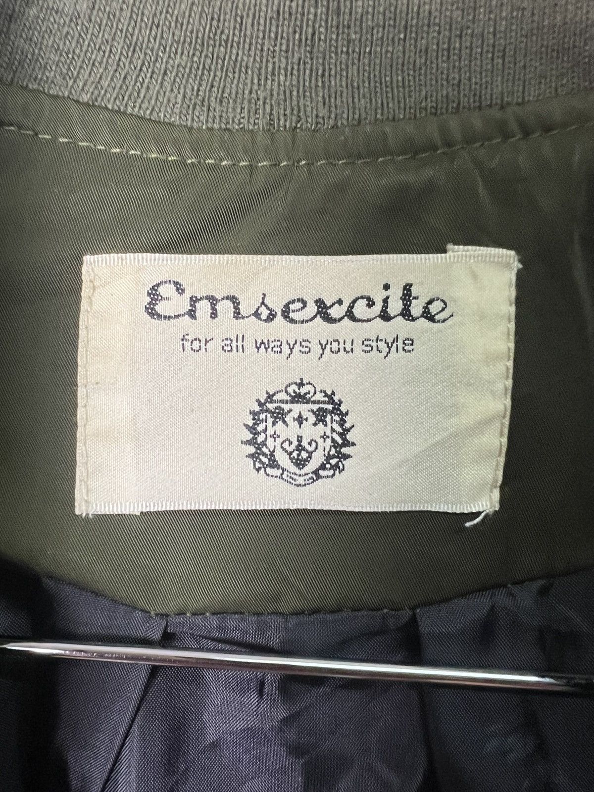 Japanese Brand 🔥Emsexcite Bomber Style Jacket Size XL / US 12-14 / IT 48-50 - 14 Thumbnail
