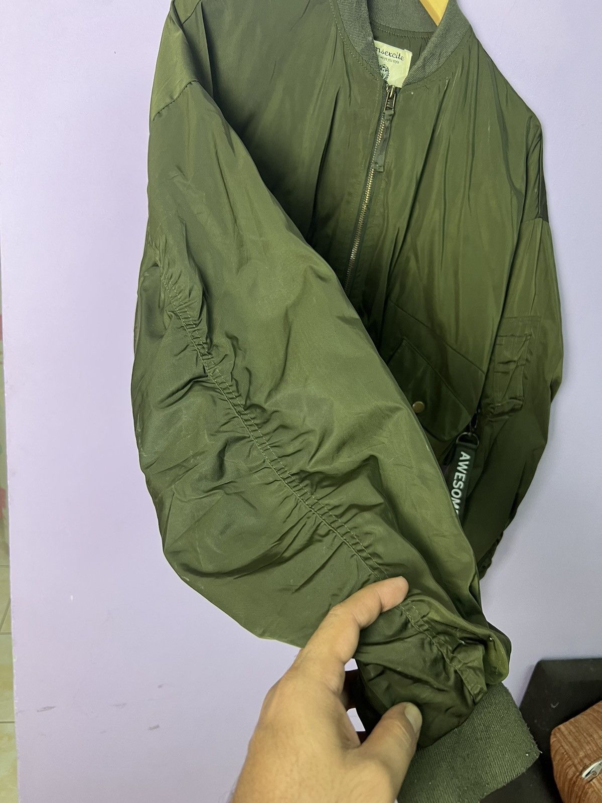 Japanese Brand 🔥Emsexcite Bomber Style Jacket Size XL / US 12-14 / IT 48-50 - 10 Thumbnail