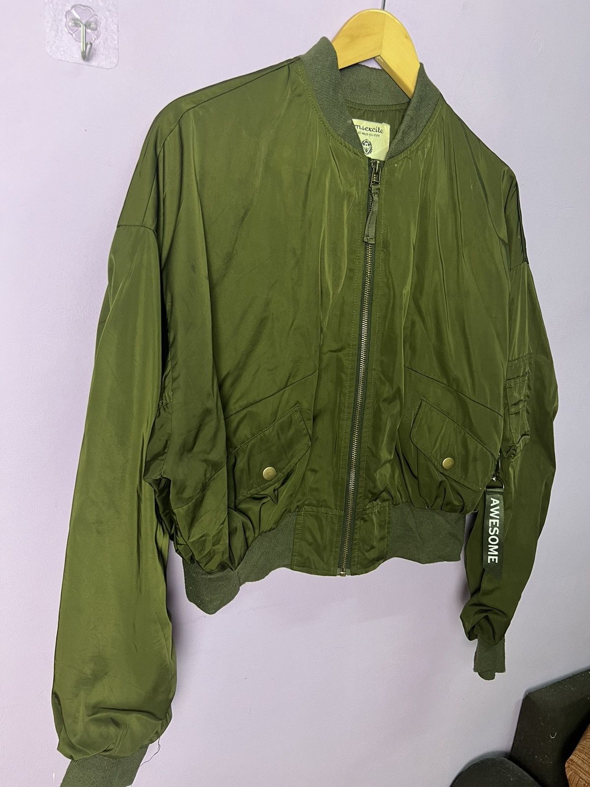 Japanese Brand 🔥Emsexcite Bomber Style Jacket Size XL / US 12-14 / IT 48-50 - 5 Thumbnail