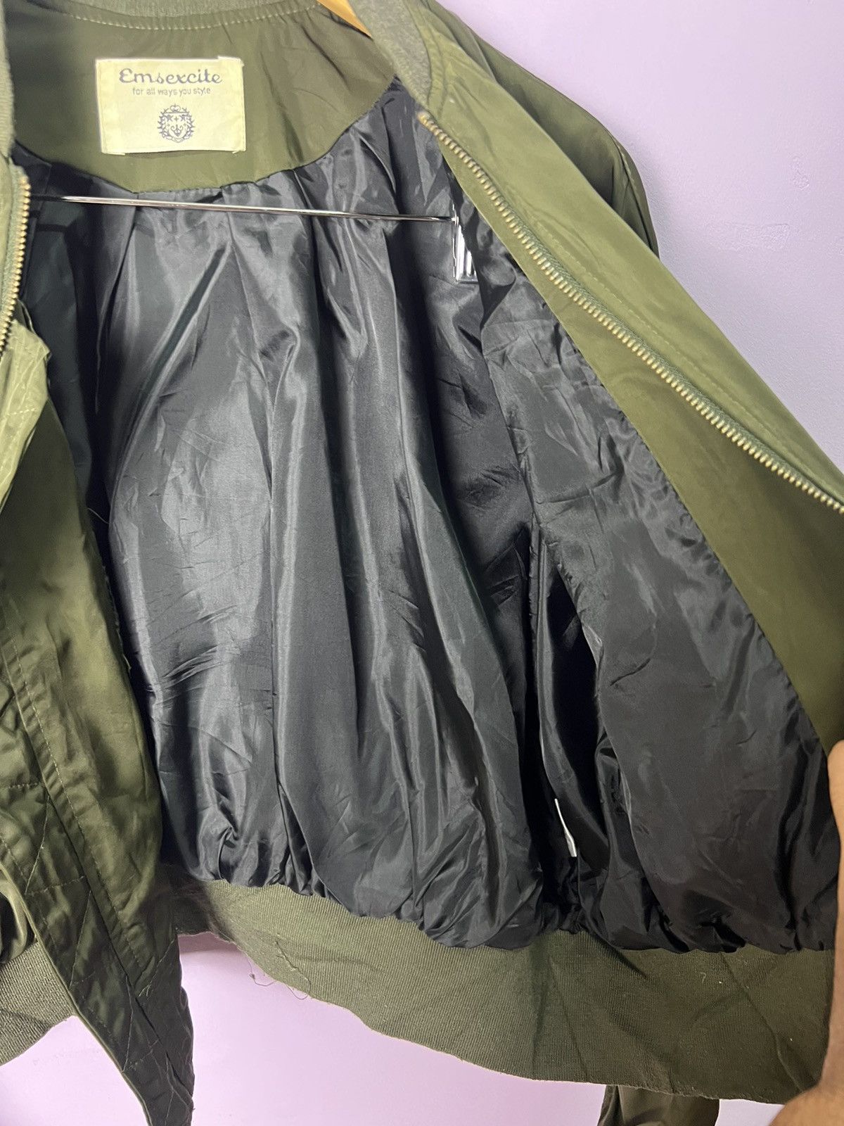 Japanese Brand 🔥Emsexcite Bomber Style Jacket Size XL / US 12-14 / IT 48-50 - 13 Thumbnail