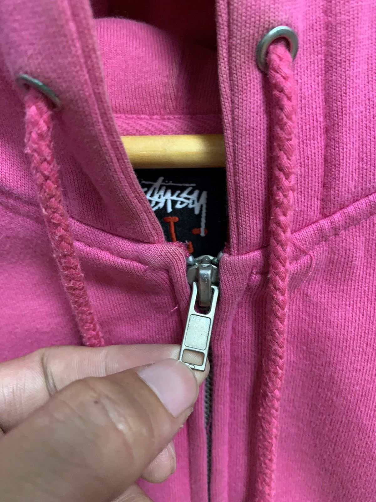 Stussy × Vintage Oversize Stussy Zipper Hoodie Size US L / EU 52-54 / 3 - 4 Thumbnail