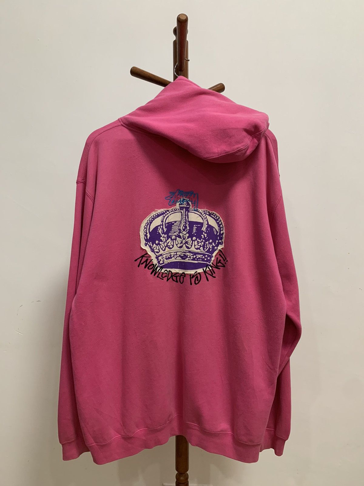 Stussy × Vintage Oversize Stussy Zipper Hoodie Size US L / EU 52-54 / 3 - 1 Thumbnail