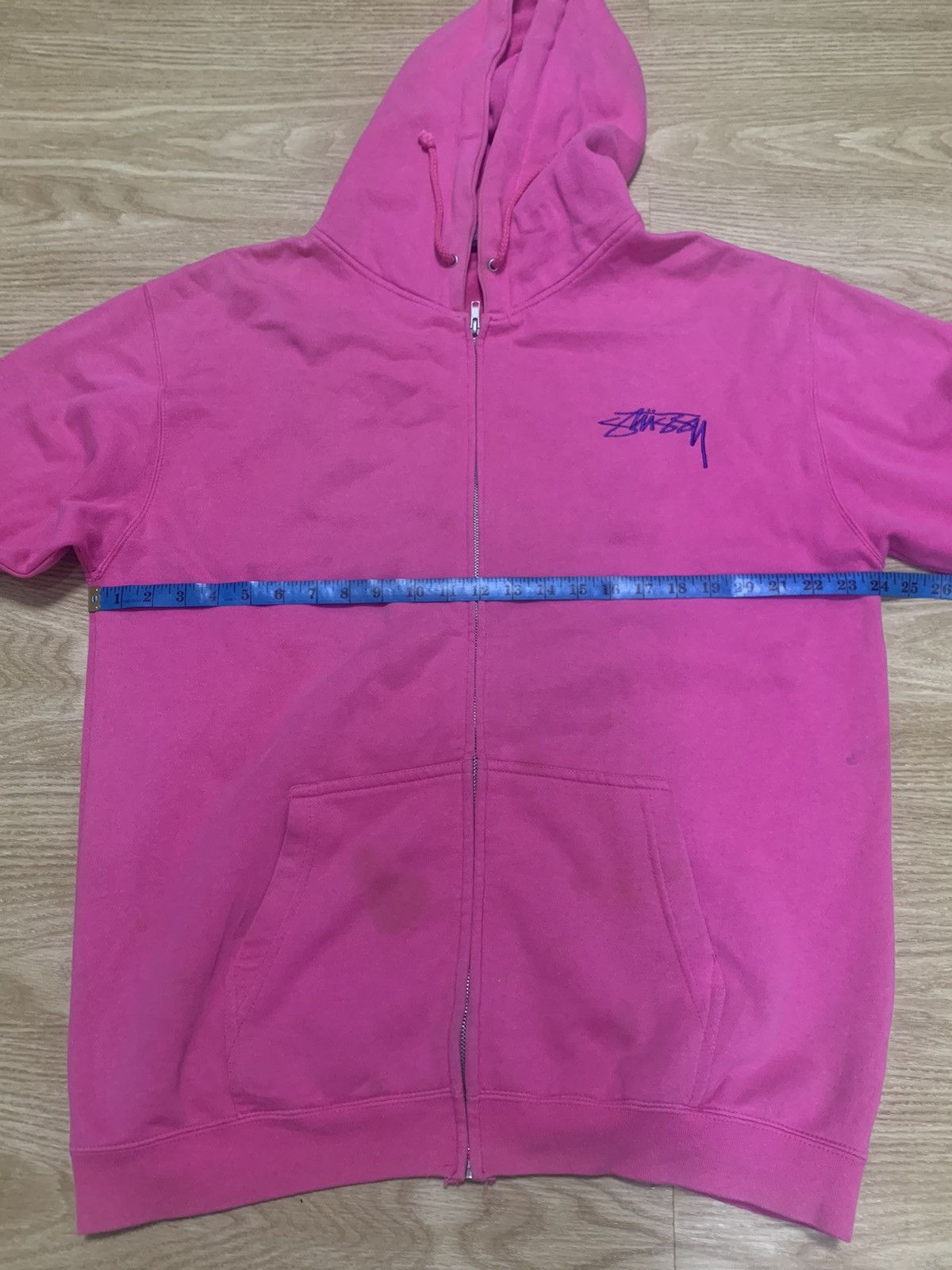 Stussy × Vintage Oversize Stussy Zipper Hoodie Size US L / EU 52-54 / 3 - 16 Thumbnail