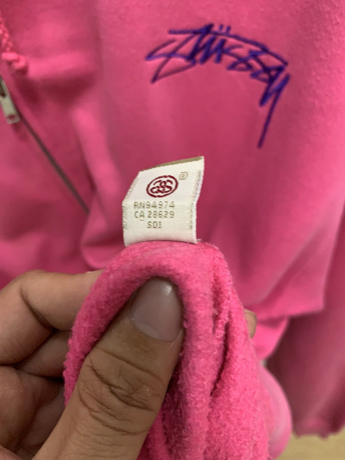 Stussy × Vintage Oversize Stussy Zipper Hoodie Size US L / EU 52-54 / 3 - 9 Thumbnail