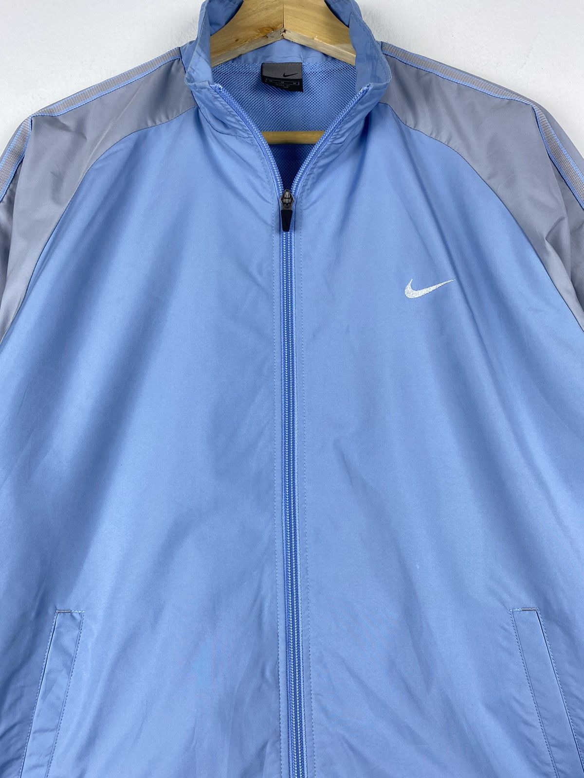 Nike SHOOT 🔥 Vintage Nike Mini Swoosh Zip Up Sweater Jacket Size US M / EU 48-50 / 2 - 2 Thumbnail