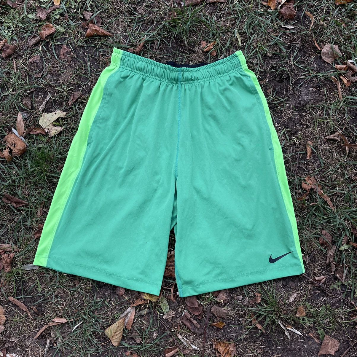 Nike Vintage Y2K Drill Nike Swoosh Logo Shorts Streetwear 90s Size US 30 / EU 46 - 1 Thumbnail