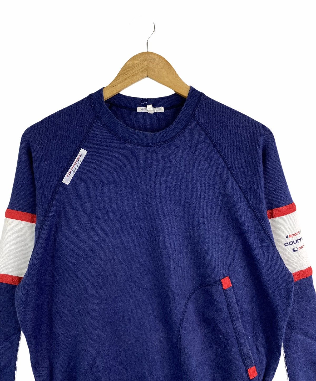 Courreges × Vintage VINTAGE COURREGES SPORT FUTUR PARIS CREWNECK SWEATSHIRT Size US S / EU 44-46 / 1 - 3 Thumbnail