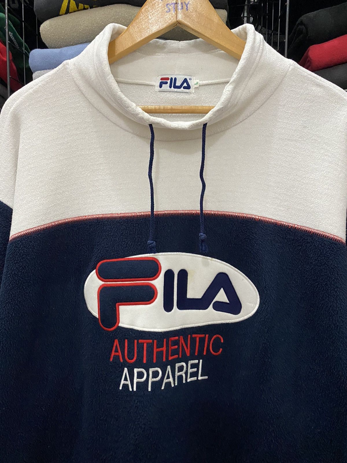 Bjorn Borg × Fila × Vintage VINTAGE 90’s FILA SPELl OUT LOGO SWEATSHIRT Size US L / EU 52-54 / 3 - 2 Thumbnail
