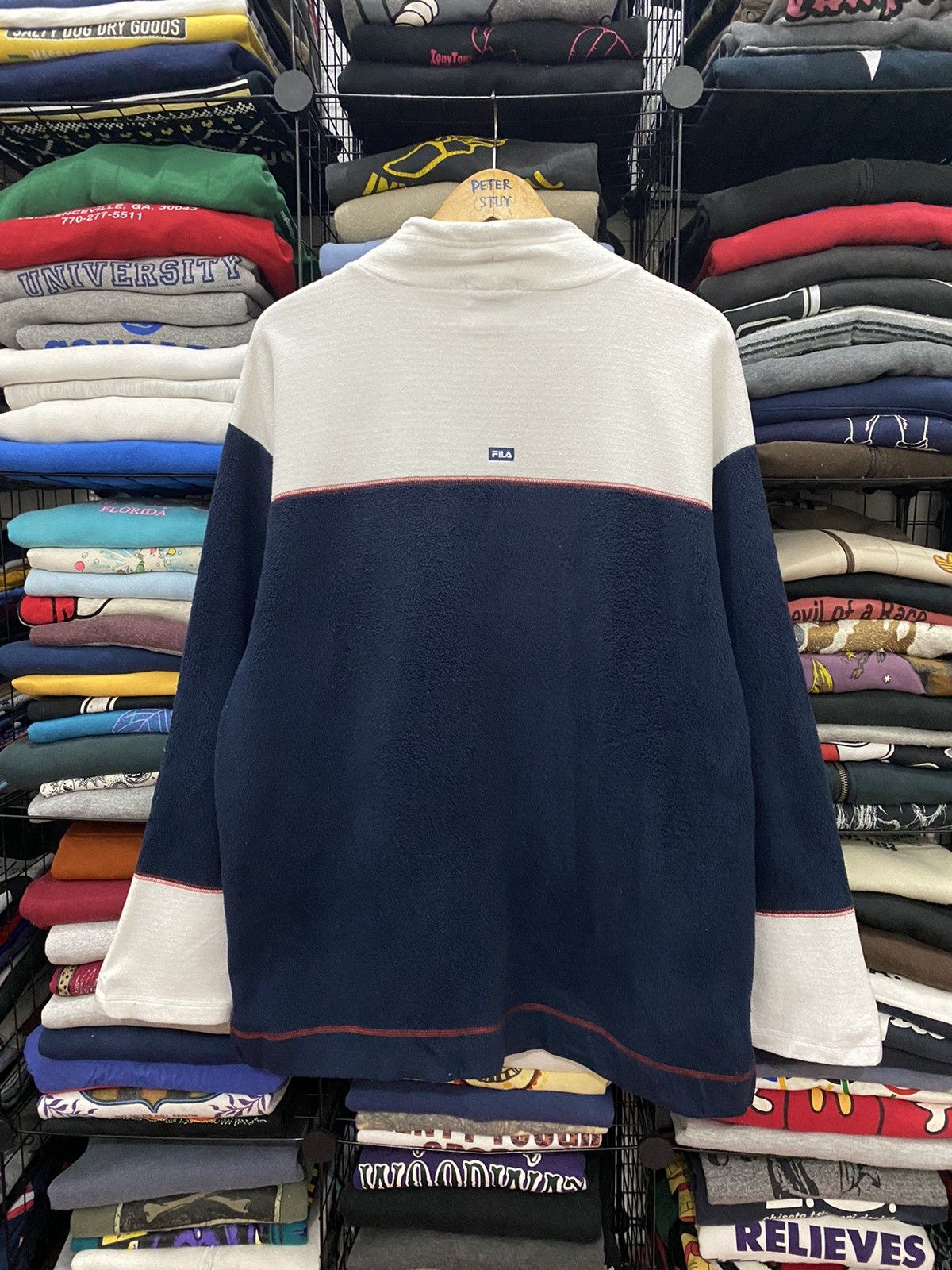 Bjorn Borg × Fila × Vintage VINTAGE 90’s FILA SPELl OUT LOGO SWEATSHIRT Size US L / EU 52-54 / 3 - 3 Thumbnail