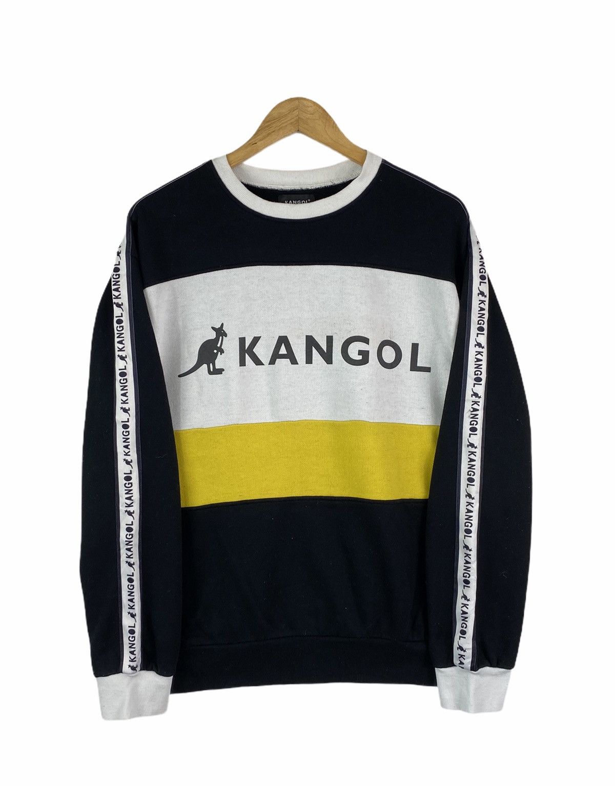 Kangol KANGOL Side Tape Big Logo Sweatshirt Pullover Jumper Size US M / EU 48-50 / 2 - 1 Thumbnail