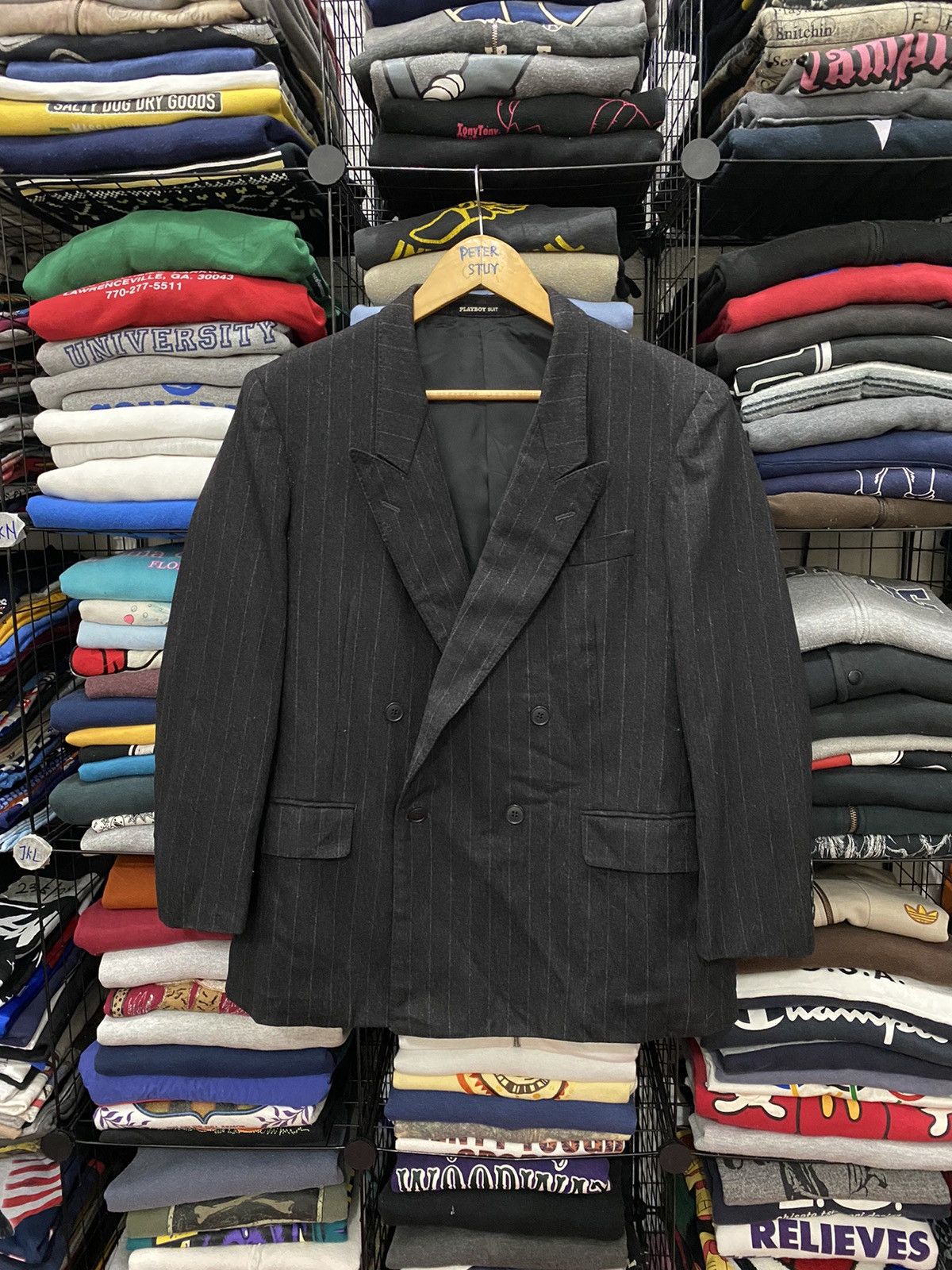 Playboy × Vintage VINTAGE PLAYBOY SUIT WOOL FABRIC Size US M / EU 48-50 / 2 - 1 Thumbnail