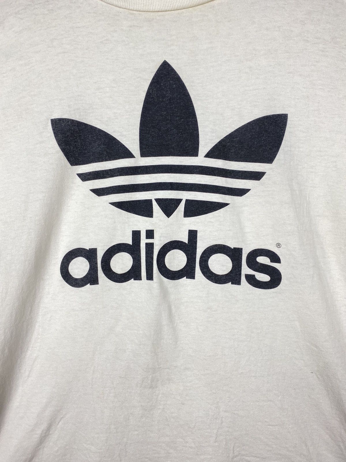 Adidas OFFER 🔥 Vintage Adidas Trefoil Print Mirrors Tee T Shirt Size US M / EU 48-50 / 2 - 4 Thumbnail